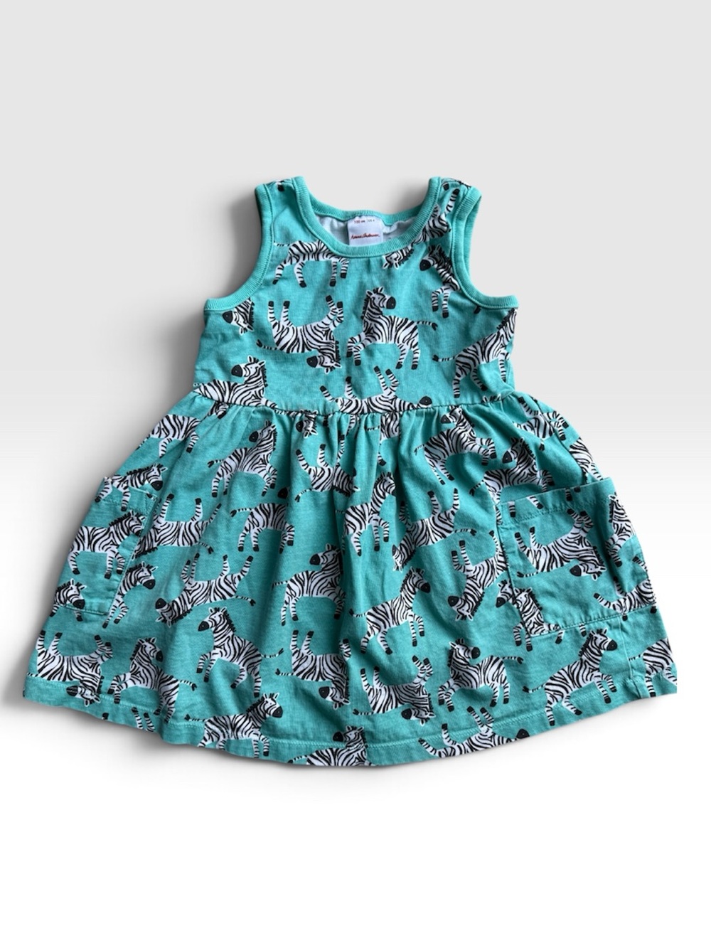 Hanna Andersson Teal Zebra Dress (4T/100cm)